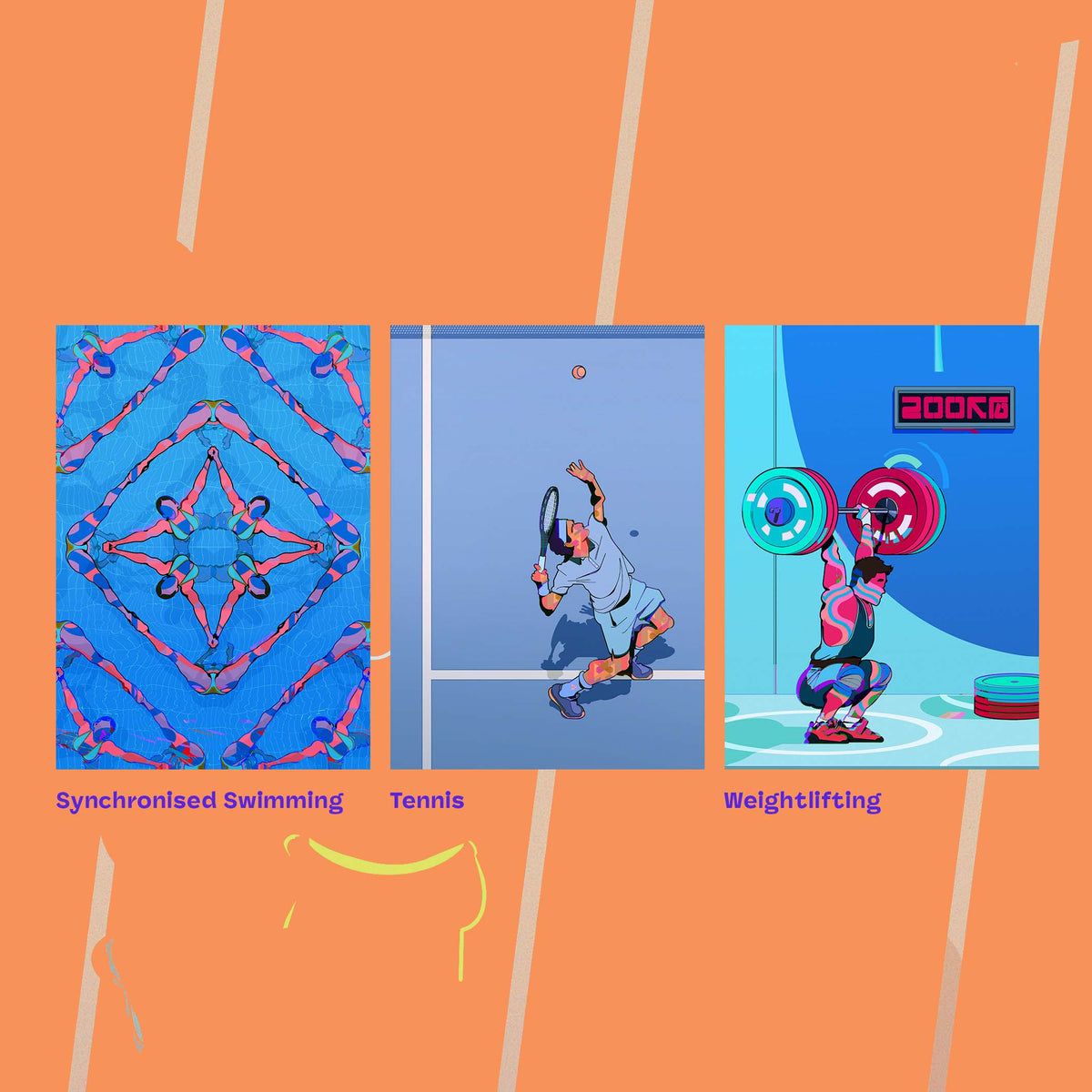 Postcardset "Astralympics