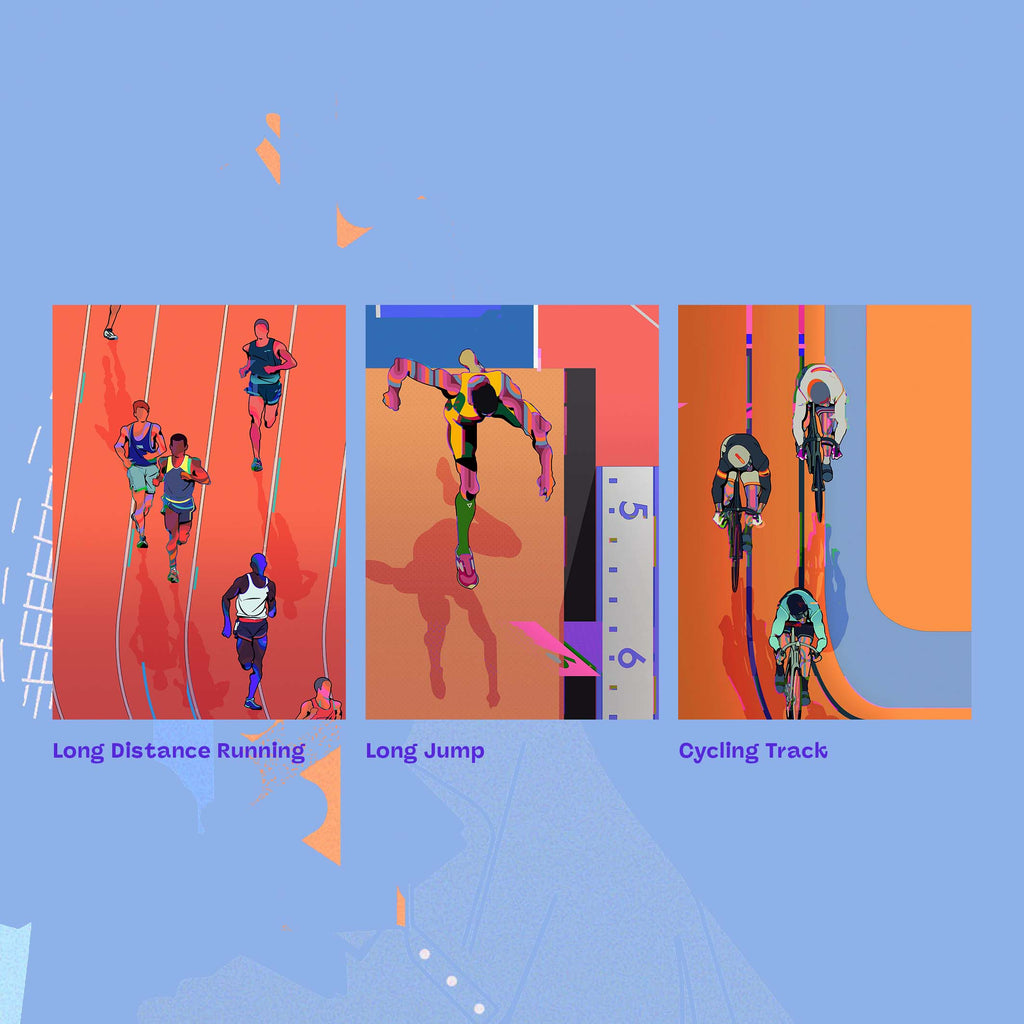Postcardset "Astralympics