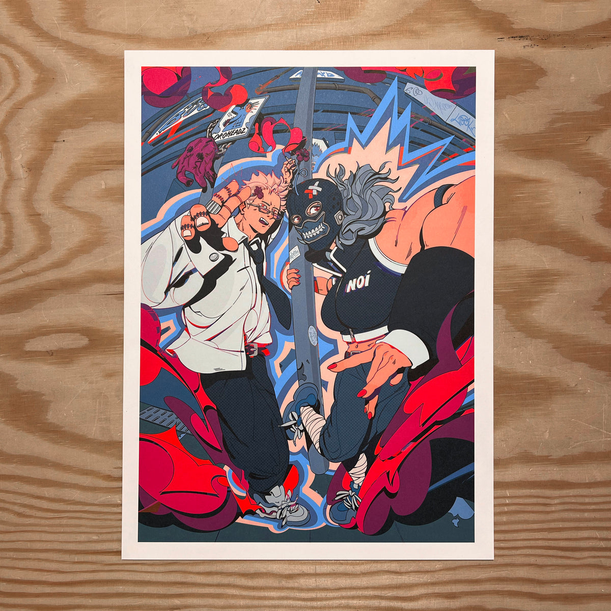 Artprint "Shin and Noi in town"